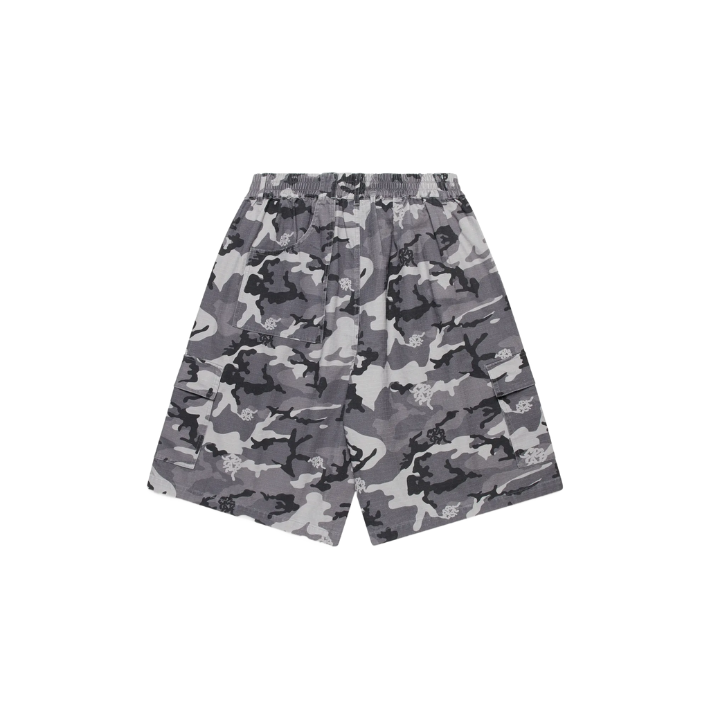 Ripstop Cargo Shorts (Grey Camo)